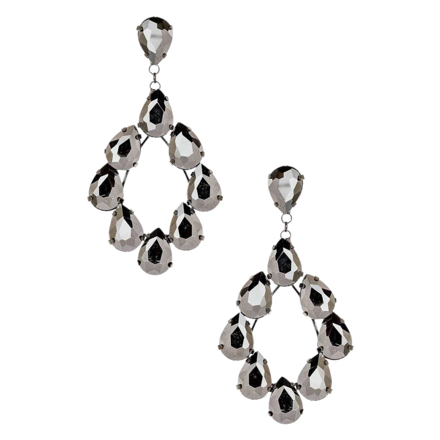 Crystal Statement Chandelier Earrings