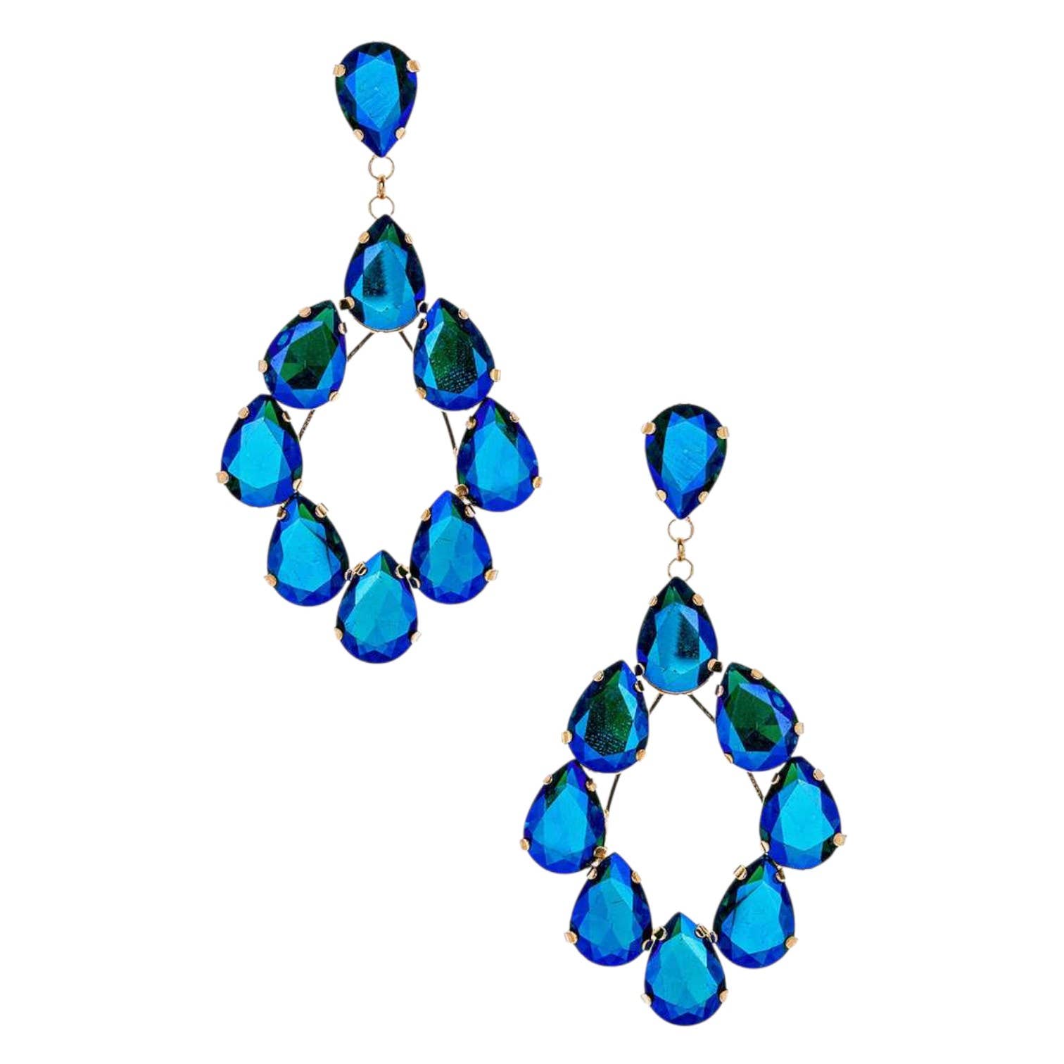 Crystal Statement Chandelier Earrings